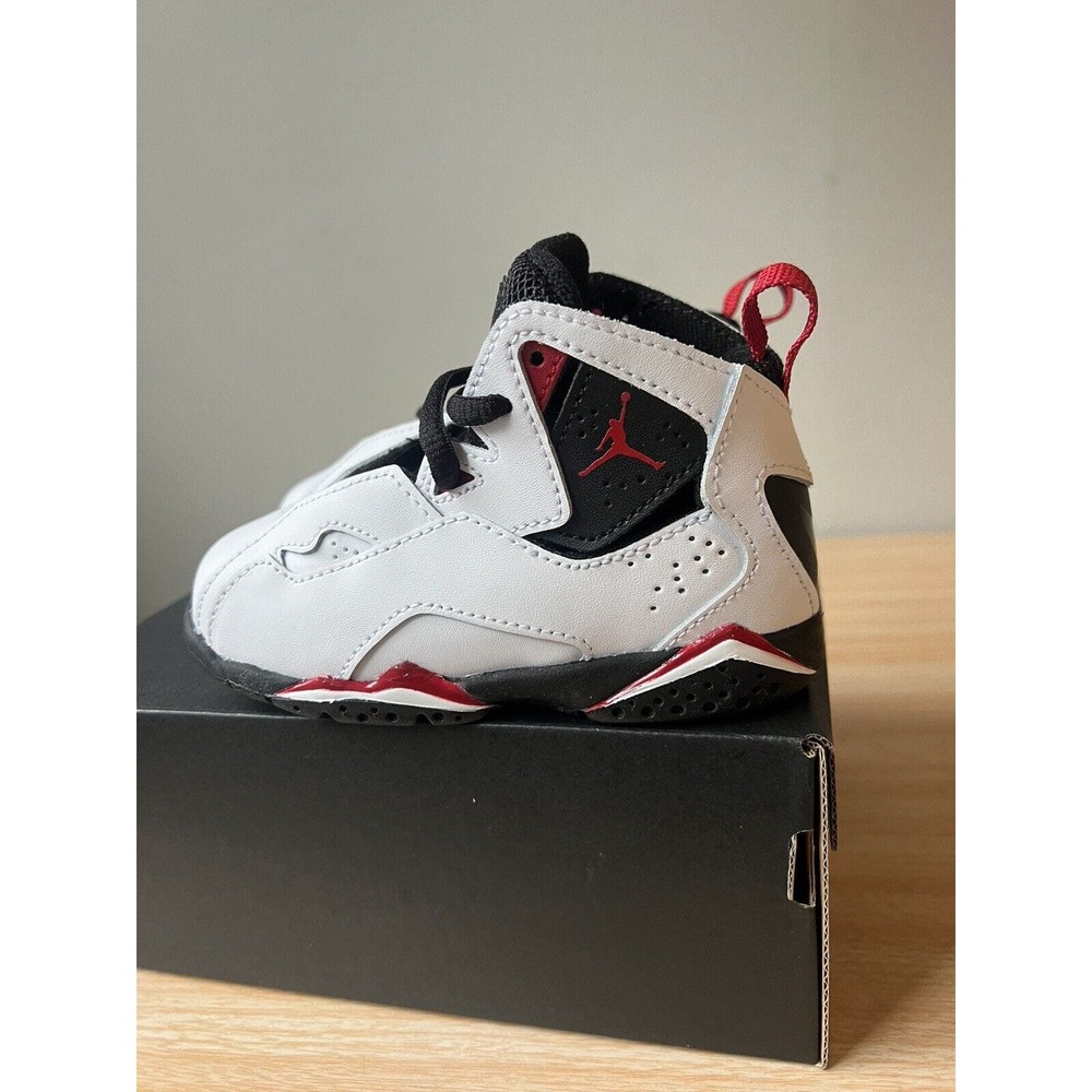 Toddler's Jordan True Flight White/Black-Varsity Red (343797 100) choose your sz - Picture 5 of 10